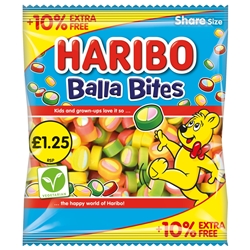 Haribo Balla Bites £1.25 + 10% Free