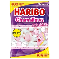 Haribo Chamallows £1.25 + 10% Free