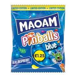 Haribo Maoam Pinballs Blue Blue Raspberry £1.25