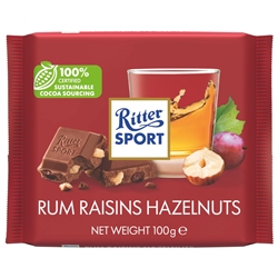 Ritter Sport Rum Raisins & Hazelnuts