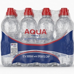 Aqua Twist Sports Cap 500ml Water