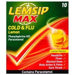 Lemsip Max Cold & Flu Lemon Sachet
