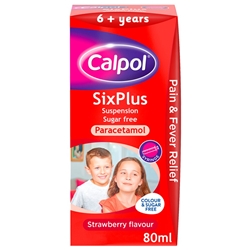 Calpol 6+ Sugar Free Strawberry