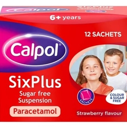 Calpol Six Plus Sugar Free Sachets 12s