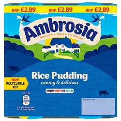 Ambrosia Rice 4 Pack £2.89
