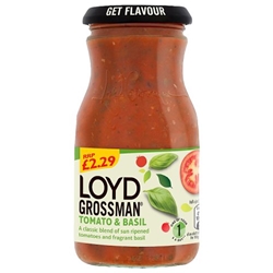 Loyd Grossman Tomato & Basil Sauce £2.29