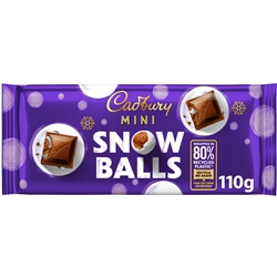 Cadbury Mini Snow Balls 110g Tablet