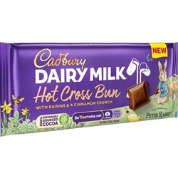 Cadbury Dairy Milk Hot Cross Bun Block 110g