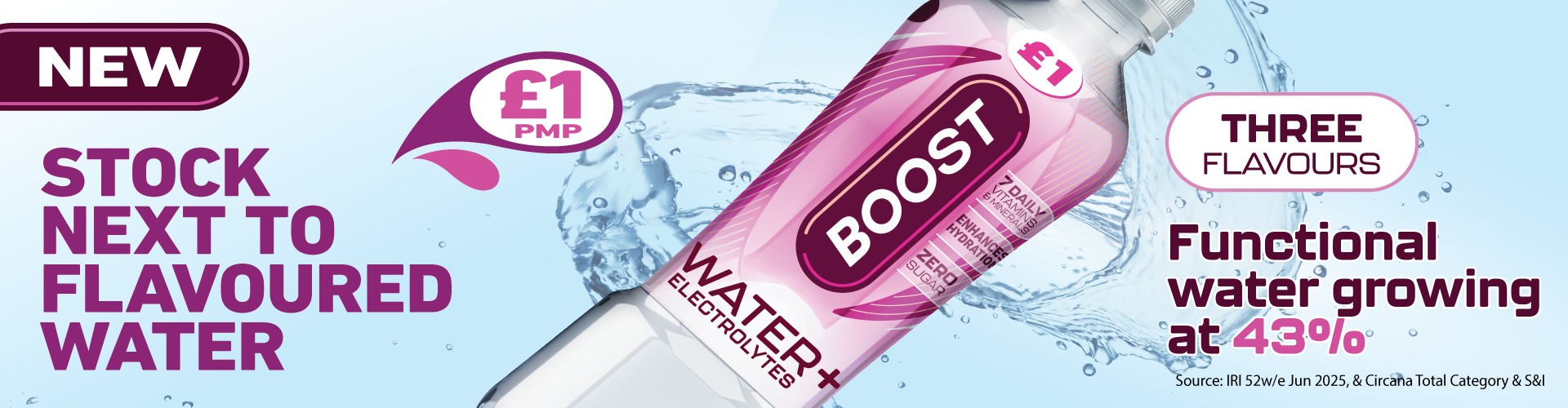 NEW Boost Water+