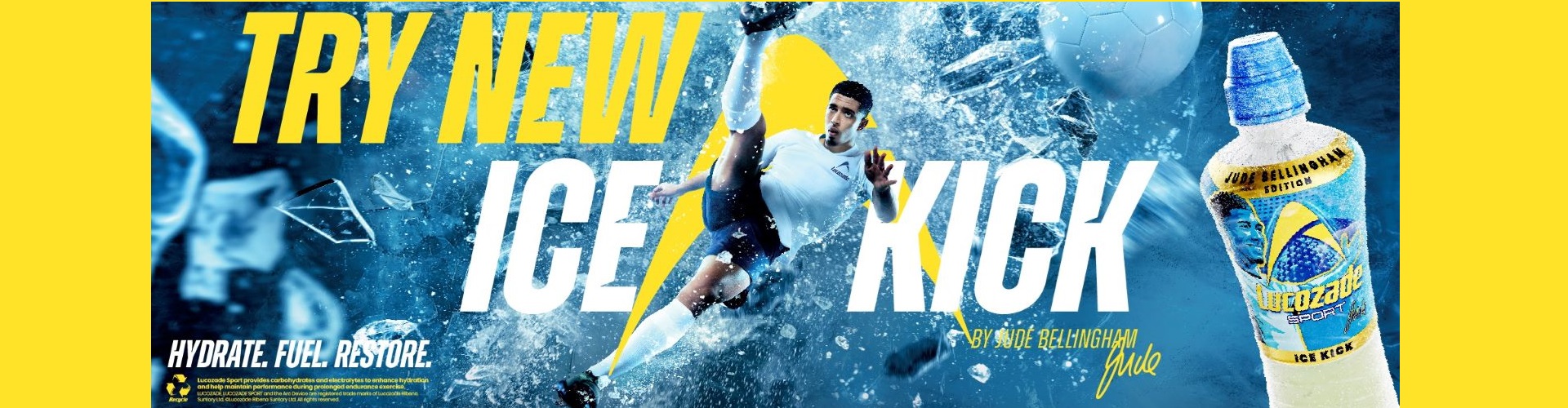Lucozade Sport Ice Kick £1.89 Jude Bellingham