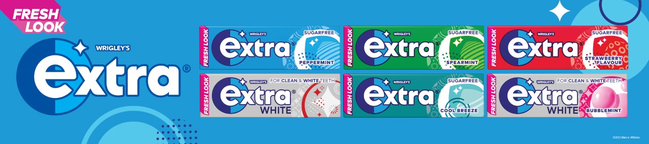 NEW Fresh Look Wrigley's Extra